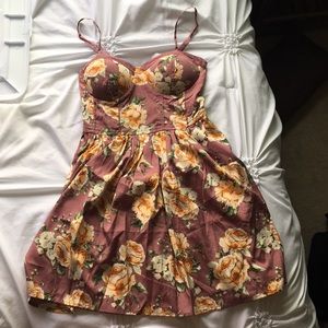 Pink Floral Dress